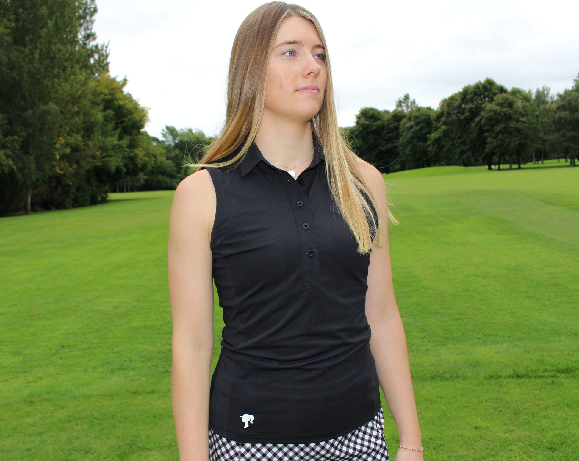 Women's Black Sleeveless Golf Polo-Shirt - AWGO Golf High-Quality Golf Apparel for Women - AWGO Golf Premium Performance Golf Polo-Shirt  Fashionable Golf Clothing for Women  Stretch Fabric Golf Polo-Shirt - AWGO Golf Elegant Women's Golf Attire - AWGO Golf Athletic Women's Activewear - AWGO Golf Empowering Golf Fashion for Women - AWGO Golf Golf Polo-Shirt with Flattering Silhouette - AWGO Golf Comfortable Golf Apparel for Female Golfers - AWGO Golf
