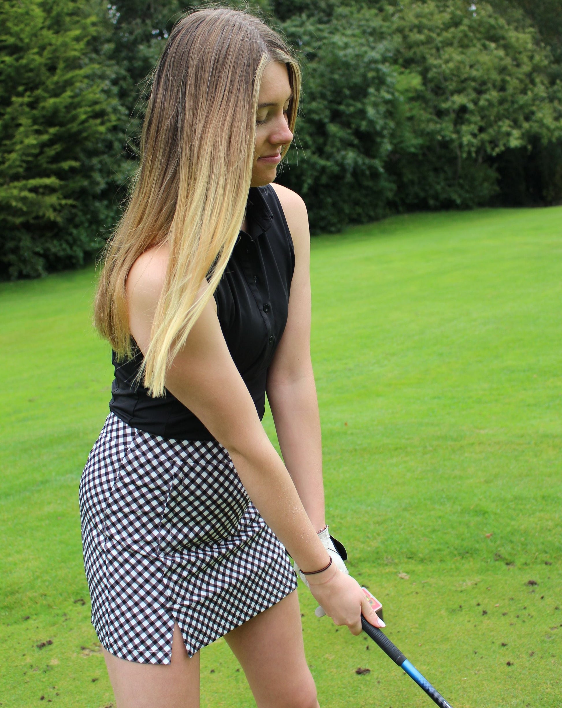 AWGO Golf Women’s Golf Clothing | Golf Skort in Check